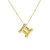 Women's Constellation Fashion Pendant Necklace Copper Brass Electroplating Clip Bead Chain