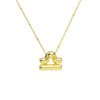 Women's Constellation Fashion Pendant Necklace Copper Brass Electroplating Clip Bead Chain