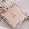 Women's Constellation Metal Pendant Necklace With Micro Inlay Full Diamond And Electroplating