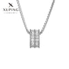 Women’s Copper Alloy Electroplated Geometric Pendant Clavicle Chain Necklace With Artificial Gem Accent
