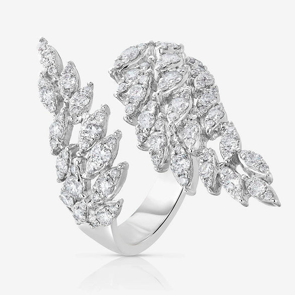 Women's Copper Angel Feather Zodiac Animals Inlaid Zircon Open Ring