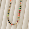Women's Copper Beaded Geometric Handmade Exotic Necklace