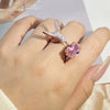 Women's Copper Bird Ring With Zirconia Geometric And Animal Pattern Exaggerated Style