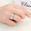 Women's Copper Bow Zircon Jewelry Electroplated Fashion Ring
