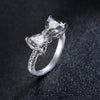 Women's Copper Bow Zircon Jewelry Electroplated Fashion Ring