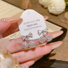 Women's Copper Bow Zirconia Earrings