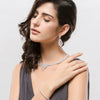 Women's Copper Bracelet With Inlaid 3A Zircon Geometric Design Electroplated Simple Fashion Jewelry