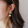 Women's Copper Butterfly Inlaid Zircon Imitation Pearl Elegant Fashion Earrings With Geometric Animal Zodiac Design