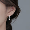 Women's Copper Cherry Pearl Earrings With Platinum Inlaid Detail Fashion Niche Design High Grade Elegant Earrings