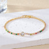 Women's Copper Clover Butterfly Geometric Sweet Style Bracelet With Corundum Treatment