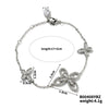 Women's Copper Clover Butterfly Geometric Sweet Style Bracelet With Corundum Treatment
