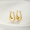 Women's Copper Drop Earrings With Gold Plated Finish Retro Personality Design For Wholesale Fashion Jewelry