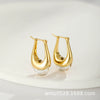 Women's Copper Drop Earrings With Gold Plated Finish Retro Personality Design For Wholesale Fashion Jewelry