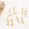 Women's Copper Earrings With Animal Cartoon Character Electroplated