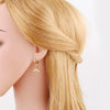 Women's Copper Earrings With Animal Cartoon Character Electroplated