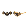 Women's Copper Earrings With Silver Needle Colorful Zircon Angel Wing Geometric Design Electroplated Elegant Versatile Fashion Jewelry