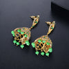 Women's Copper Electroplated Geometric Crystal Tassel Earrings Vintage Style Set With Zircon Inlay
