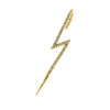 Women's Copper Electroplated Geometric Style Embedded Drill Lightning Leaves Auricle Slant Earrings