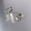 Women's Copper Fivepointed Star And Peach Heart Earrings With Electroplated Treatment