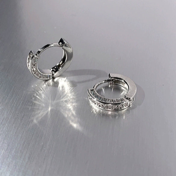 Women's Copper Fivepointed Star And Peach Heart Earrings With Electroplated Treatment