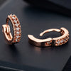Women's Copper Fivepointed Star And Peach Heart Earrings With Electroplated Treatment