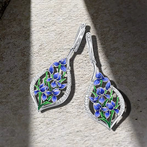 Women's Copper Flower Earrings Antique Artistic Fresh Jewelry