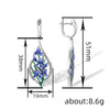 Women's Copper Flower Earrings Antique Artistic Fresh Jewelry