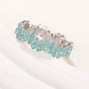 Women's Copper Flower Geometric Pastoral Style Ring Electroplated