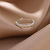 Women's Copper Flower Ring Electroplated