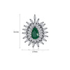 Women's Copper Flower Water Drop Earrings With Inlaid Zircon Fashion Statement Jewelry Wholesale