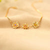 Women's Copper Flower Zodiac Peanut Pendant Bracelet With Zircon Birthstone