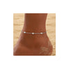 Women's Copper Four Leaf Clover Anklet Fashion Versatile Gentle Leaf Foot Jewelry