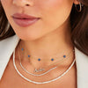 Women's Copper Four Leaf Clover Necklace With O Shaped Chain Electroplated Geometric Pendant Fresh Sweet Style Jewelry