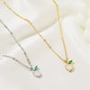 Women's Copper Fruit Pendant Necklace With Diamond Setting O Chain Cute Fresh Style Jewelry