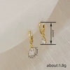 Women's Copper Geometric And Water Drop Hoop Earrings Elegant Minimalist Style