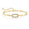Women's Copper Geometric Anklet Simple Stylish Light Luxury Foot Jewelry With Minimalist Geometric Design
