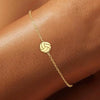 Women's Copper Geometric Bracelet With Electroplated Finish Sporty Casual Fashion Wrist Chain