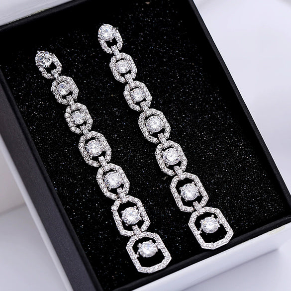 Women's Copper Geometric Business Style Earrings