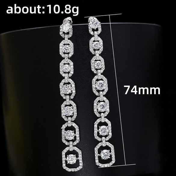 Women's Copper Geometric Business Style Earrings