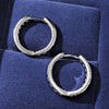 Women's Copper Geometric Circle Earrings With Zircon Design