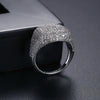 Women's Copper Geometric Cross Ring With Zircon Inlay Adjustable Open Design Punk Hip Hop Street Style Jewelry