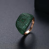 Women's Copper Geometric Cross Ring With Zircon Inlay Adjustable Open Design Punk Hip Hop Street Style Jewelry