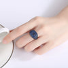 Women's Copper Geometric Cross Ring With Zircon Inlay Adjustable Open Design Punk Hip Hop Street Style Jewelry