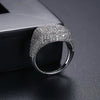 Women's Copper Geometric Cross Ring With Zircon Inlay Adjustable Open Design Punk Hip Hop Street Style Jewelry
