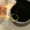 Women's Copper Geometric Diamond Ring Opening Adjustable Fashion Light Luxury Jewelry