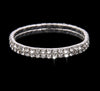 Women's Copper Geometric Diamond Style Elastic Bracelet With Single Double Triple And Four Row Chain Design