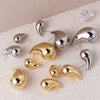 Women's Copper Geometric Drop Shaped Stud Earrings Cold Style Electroplated Retro