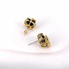 Women's Copper Geometric Earrings With Diamondcut Detail And Silver Ear Needles Medievalinspired Wholesale Jewelry