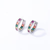 Women's Copper Geometric Fashion Ol Zirconia Earrings