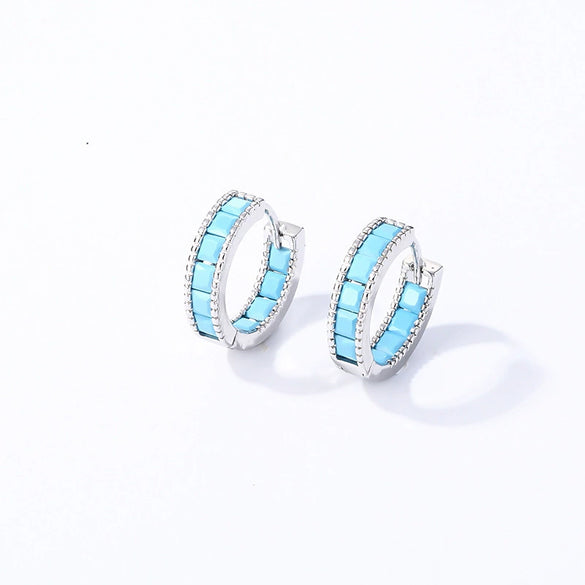 Women's Copper Geometric Fashion Ol Zirconia Earrings